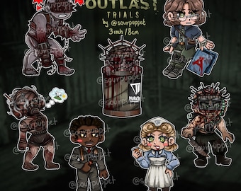 OUTLAST TRIALS EXPOPS: 3inch/8cm Double-Sided Acrylic Charms!