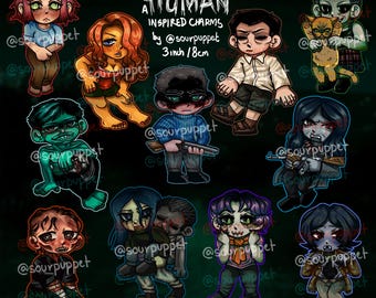 No, I’m Not A Human : 3inch/8cm Double-Sided Acrylic Charms!