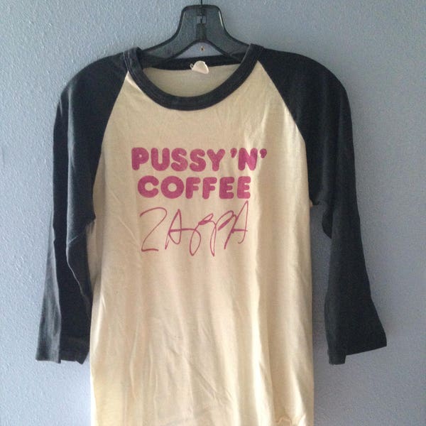 Vintage Frank Zappa T-Shirt, Pussy 'n' Coffee tour 1984