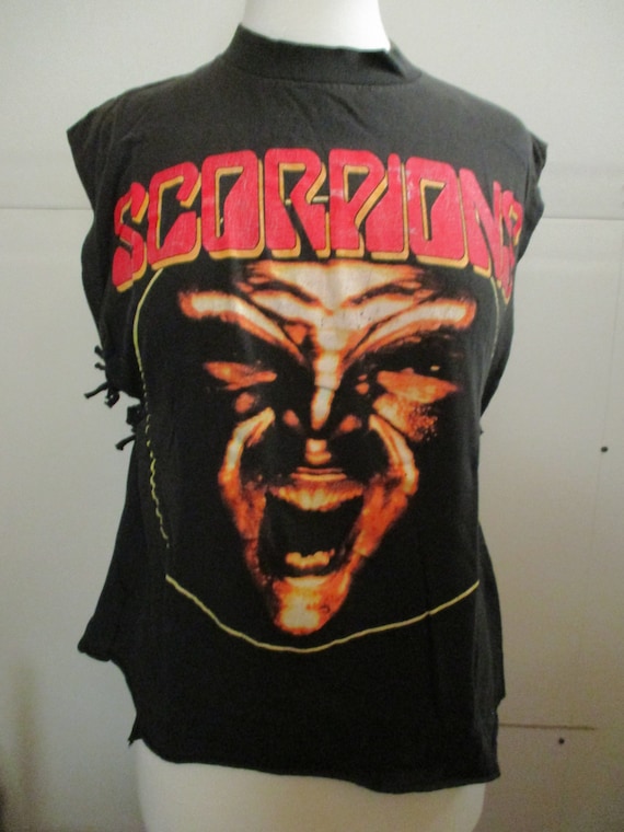 Vintage Scorpions T Shirt, Vintage Band Rock Conce
