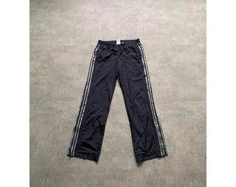 Adidas climalite 3 three stripes pant trousers womens size UK 10,  EU 36 - 38 dark grey