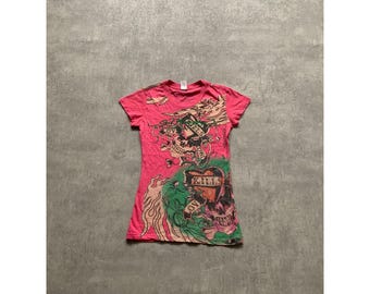 Ed hardy mens t-shirt size XL pink