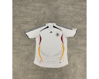 Adidas Deutscher Fussball bund germany soccer DFB jersey t-shirt mens size L white