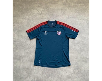 Maglia da calcio Adidas Champions League UEFA Bayern Monaco, taglia L, blu, da uomo