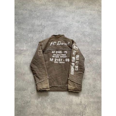 Y2K Diesel FC Denim Zip Jacket Big Logo Size M Brown - Etsy