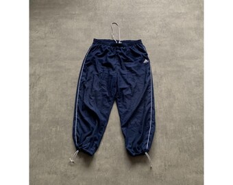 Vintage Adidas Track Pants 80s 90s Jogger Blue Original White