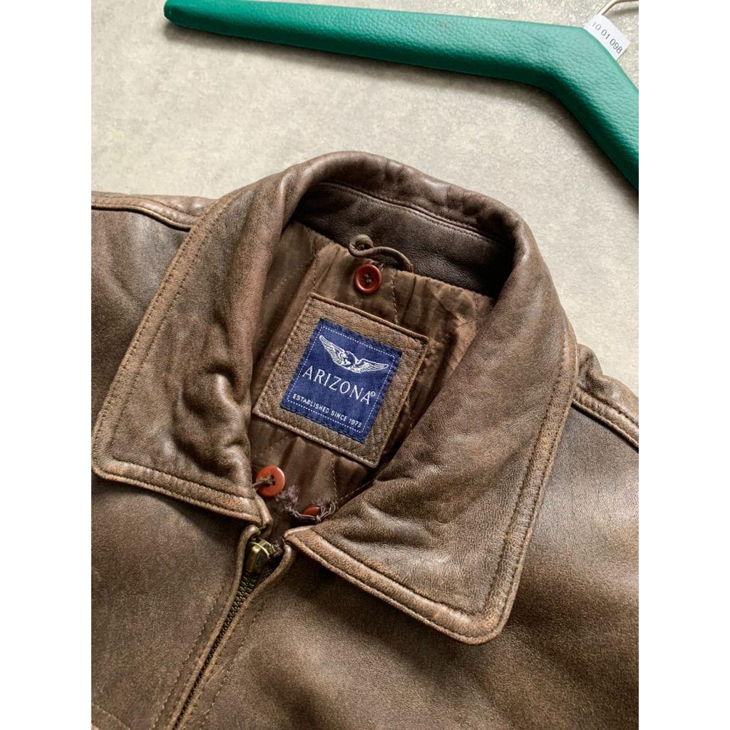 Arizona Marcucci Skins Flyers Y2K Vintage 100% Real Leather Cargo