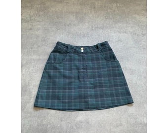 Falda Nike Dri-FIT Golf a cuadros para mujer, talla 6, azul