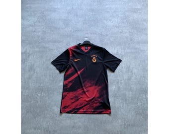 Nike galatasaray football soccer t-shirt jersey mens size  S black red