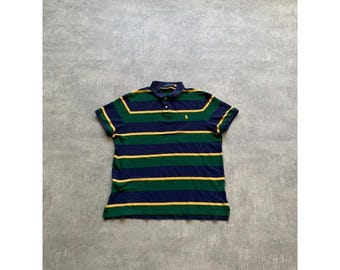 Camiseta PRL Polo Ralph Lauren para hombre, talla XL, a rayas