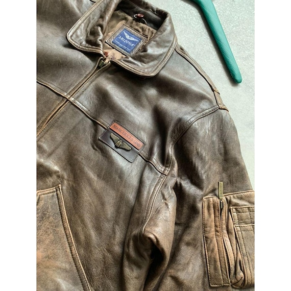 Arizona Marcucci Skins Flyers Y2K Vintage 100% Real Leather Cargo