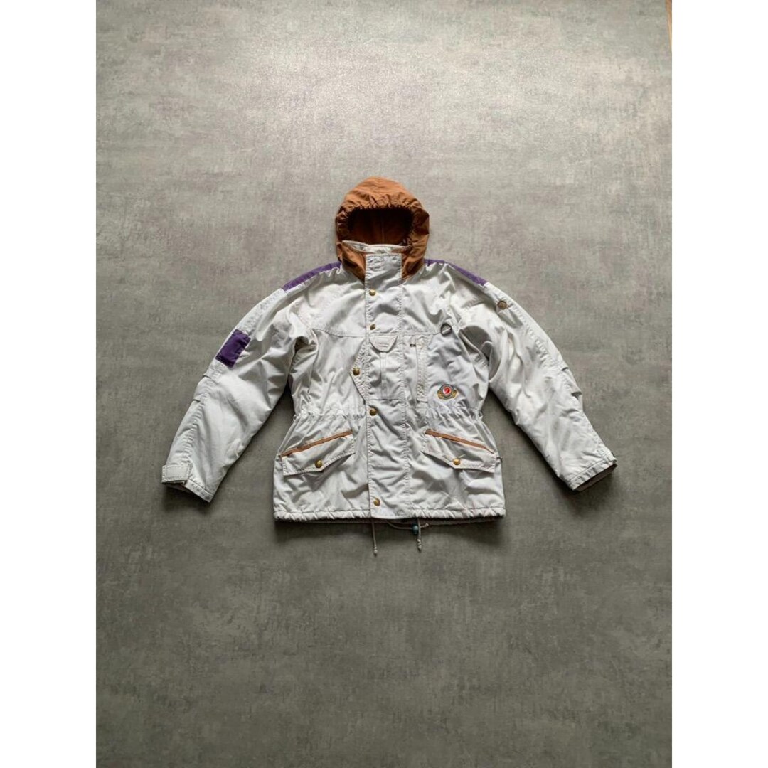 Fjallraven Womens Outdoor Ski Snowboard Jacket Size S Beige White
