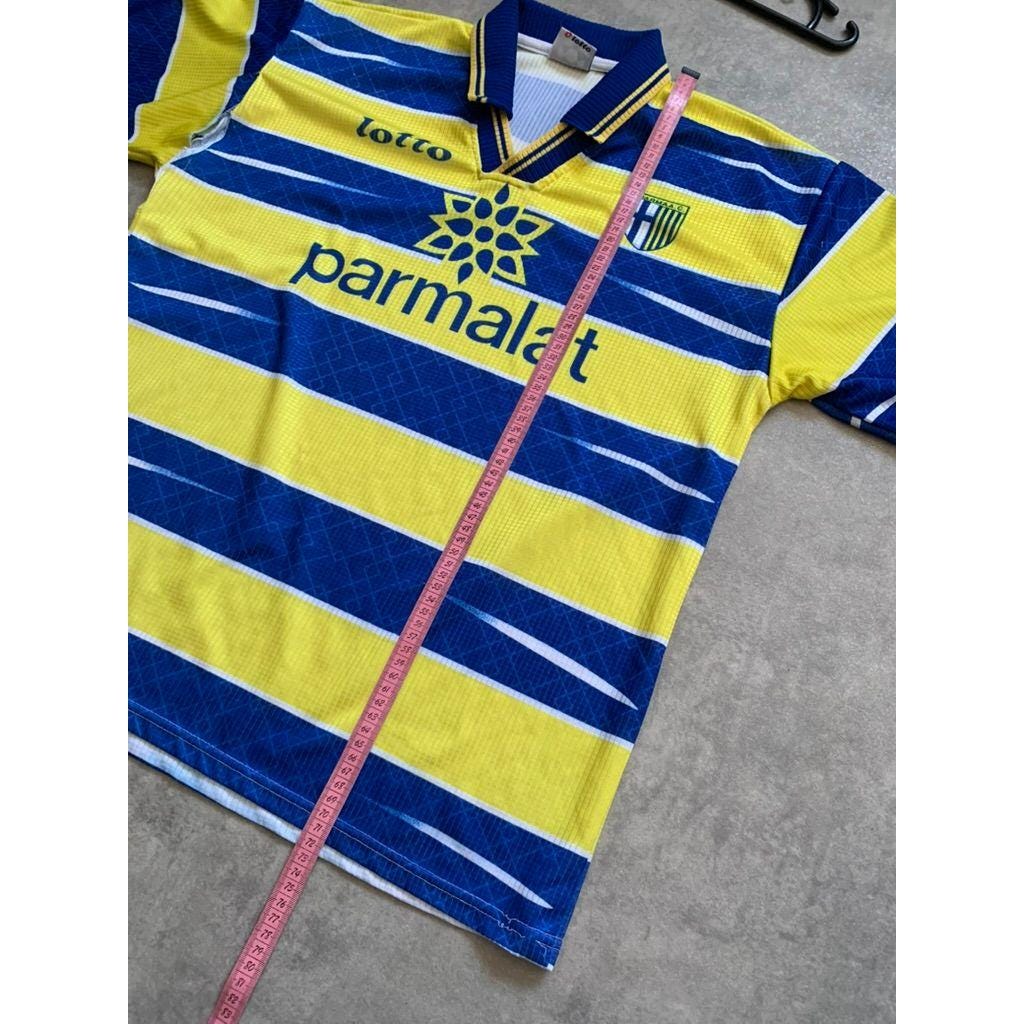 Calcio Italia Lotto AC Parma 1998-99 Home Kit Soccer Jersey T