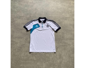 Maglia da calcio Adidas Real Madrid, maglietta da uomo, taglia S, bianca