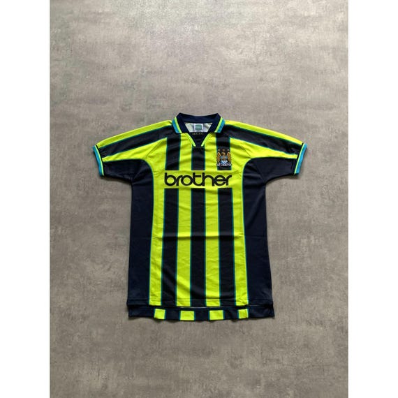 Score Draw Manchester City '99 Away Shirt Jersey Football Soccer