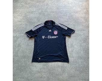 FC Bayern München adidas シャツ ダークブルー Adidas Bayern Munchen T-shirt Jersey Mens Size XL Navy Blue - Etsy