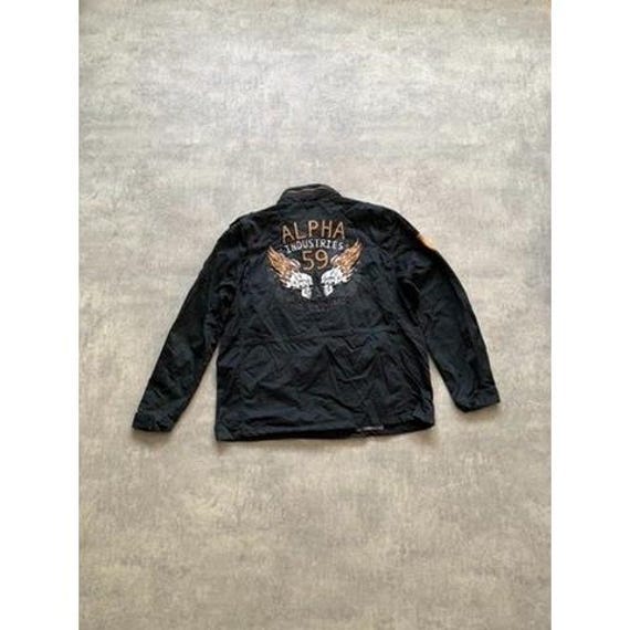 Alpha Industries Choice of Heroes USA Motorcycle Moto Biker Denim
