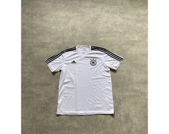 Koszulka męska adidas deutscher fussball bund niemcy w rozmiarze M, biała