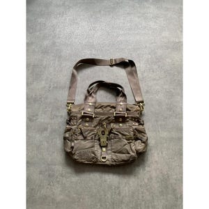 GGL George Gina & Lucy 6ix Handle Shoulder Womens Bag Brown Gold