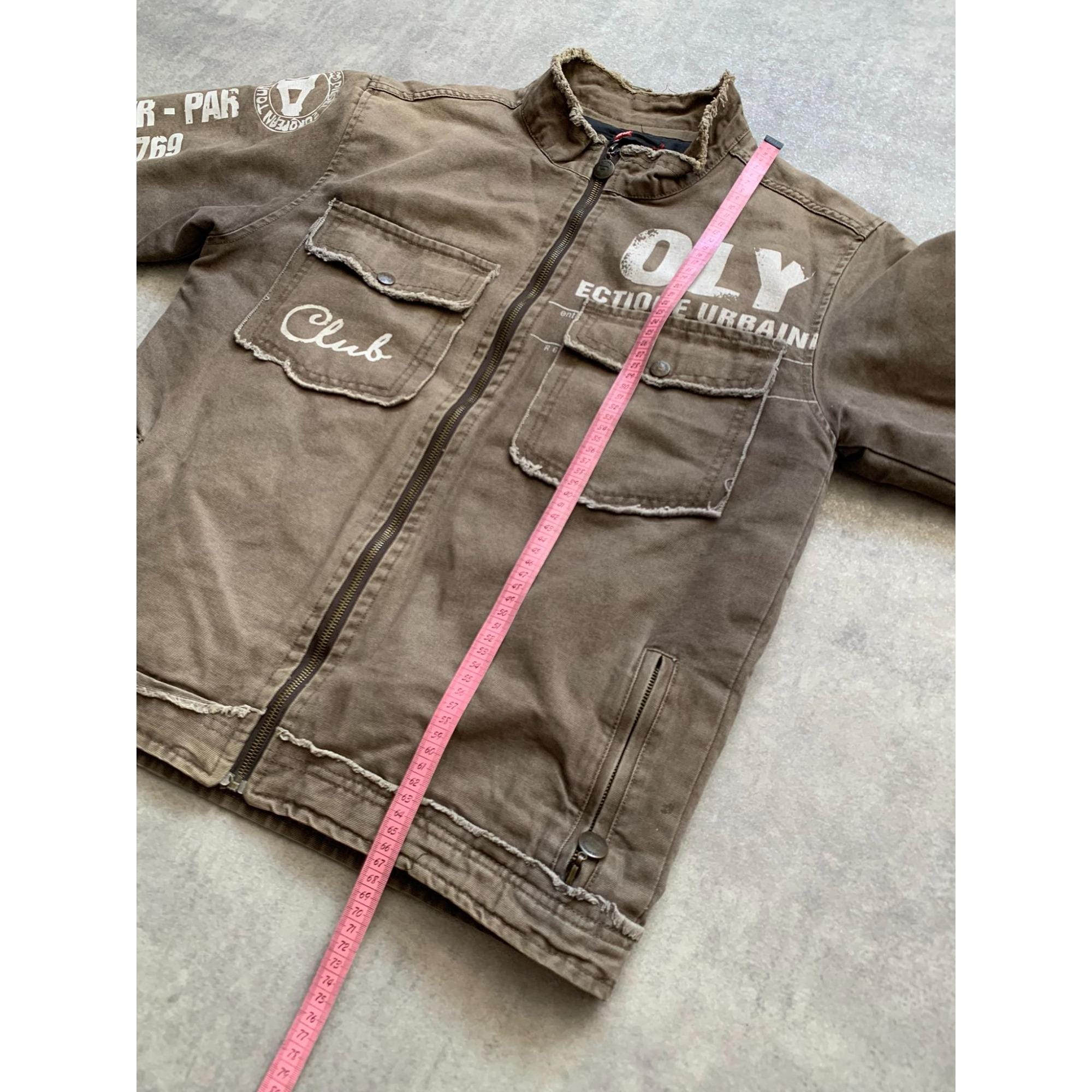 Y2K Diesel FC Denim Zip Jacket Big Logo Size M Brown - Etsy