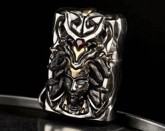 3D Medusa Zippo-aansteker: Glow-in-the-Dark Eyes, Limited Edition, Made in USA