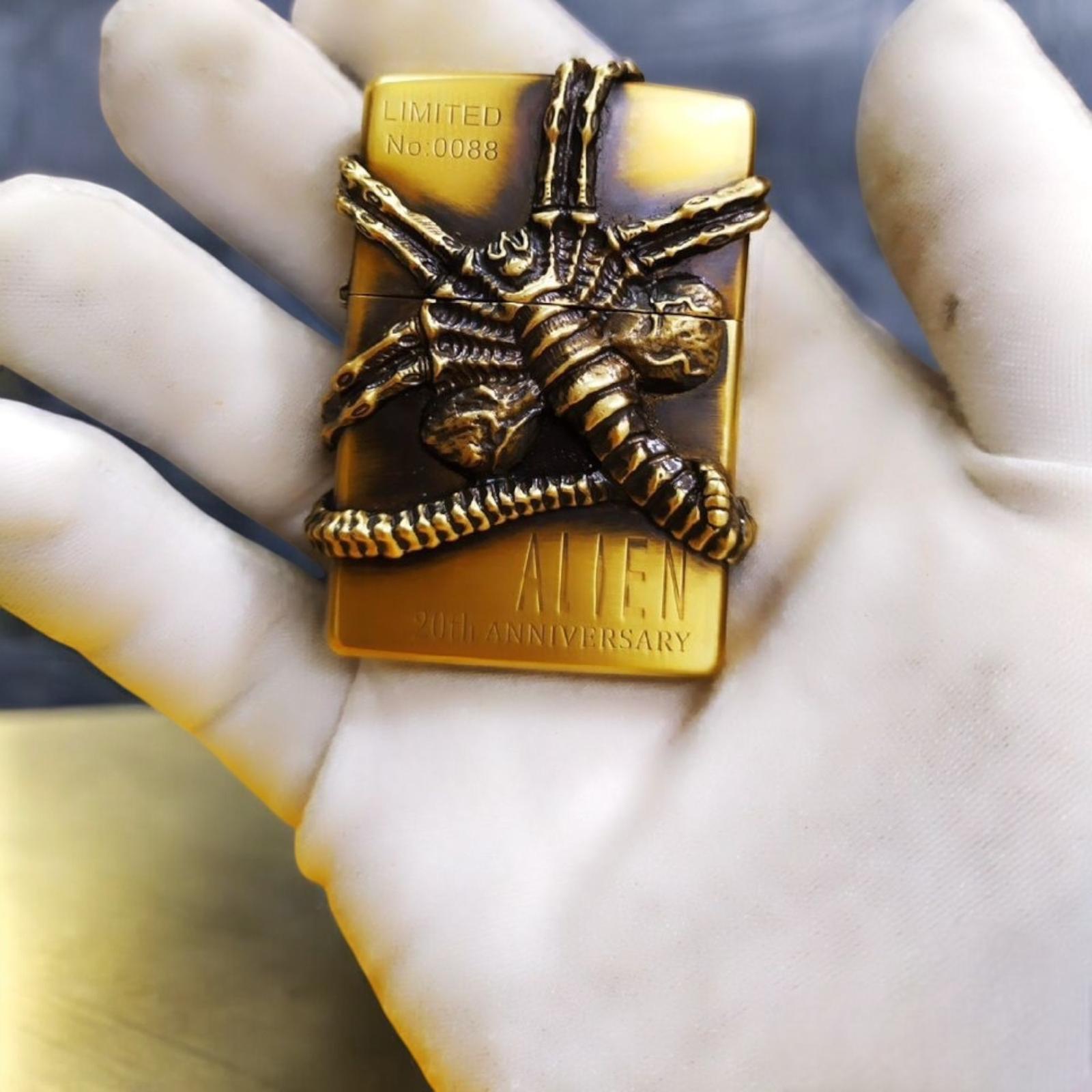 Alien 20th Anniversary Zippo Lighter – Limited Edition Brass 3D 