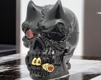 3D Skull Zippo Lighter: Gothic Biker Windproof Collectible