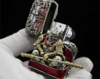 Encendedor Zippo 3D Guerrero Espartano: Artículo de colección grabado, resistente al viento.