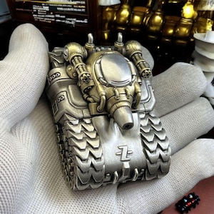 Futuristic Tank Design Zippo Lighter – 3D Collectible Windproof Metal Lighter, Unique Gift for Men, Original Zippo Made in USA