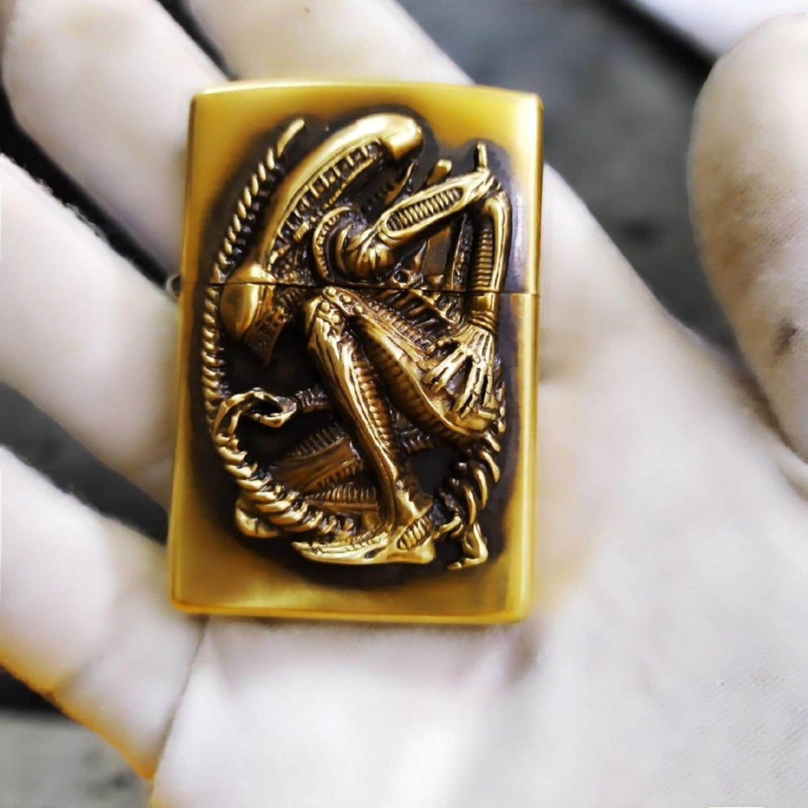 Alien 20th Anniversary Zippo Lighter – Limited Edition Brass 3D 