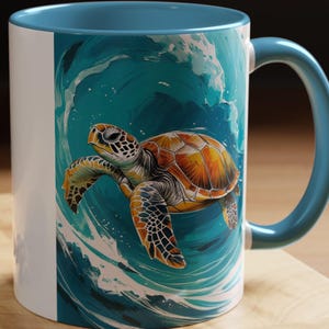 Sea Turtle Coffee Mug: Ocean-Inspired Ceramic Drinkware