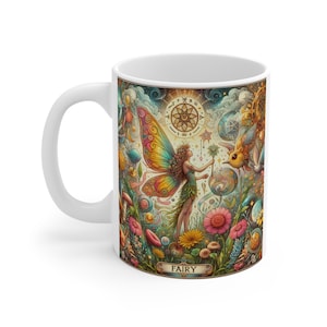Fairy Garden Coffee Mug: Whimsical Ceramic Fantasy Gift