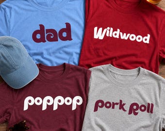Personalized Philadelphia Sports Shirt | Custom Philly Fan Shirt | Dad, Poppop, Mommom Gift | Add Any Name | Philadelphia Baseball Tee