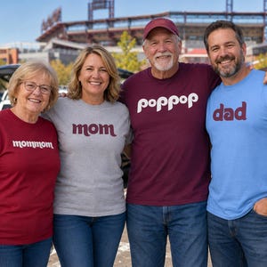 Personalized Philly Baseball T shirt - Dad, Poppop, Brother, Uncle, Your Name - Philly Gift image 4