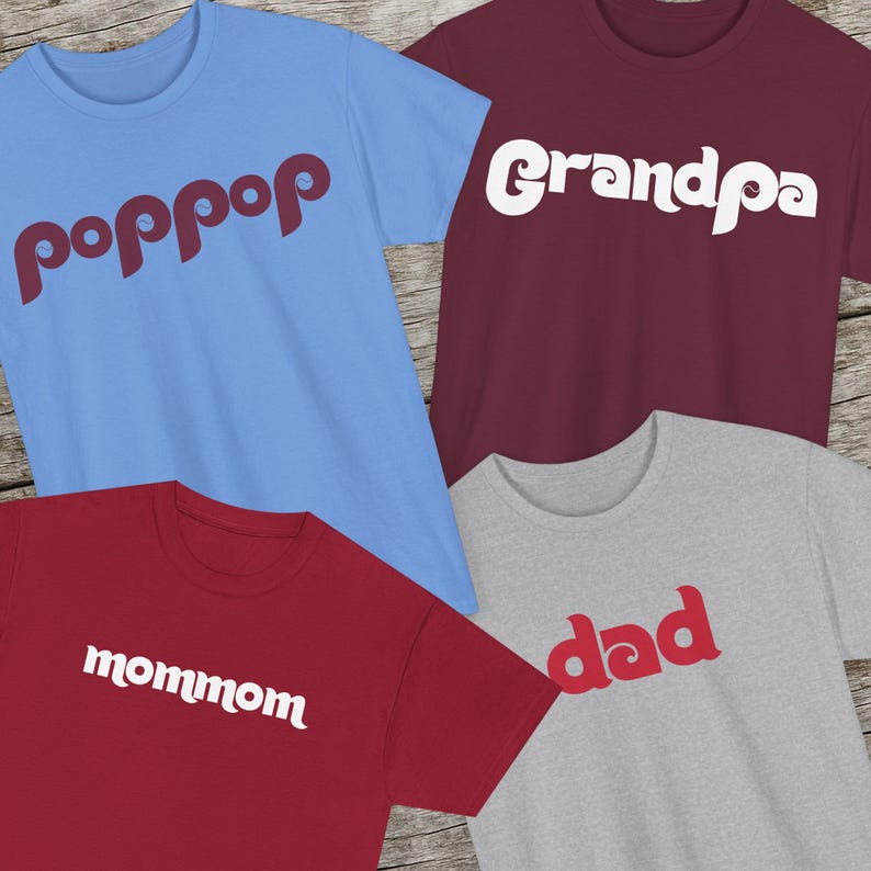Personalized Philly Baseball T shirt - Dad, Poppop, Brother, Uncle, Your Name - Philly Gift image 2