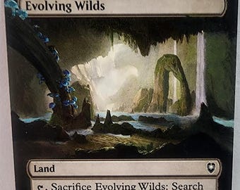 cards like evolving wilds mtg Uncommon powercreep. : r/custommagic The land is ever resilient Evolving Wilds Hand Painted Magic