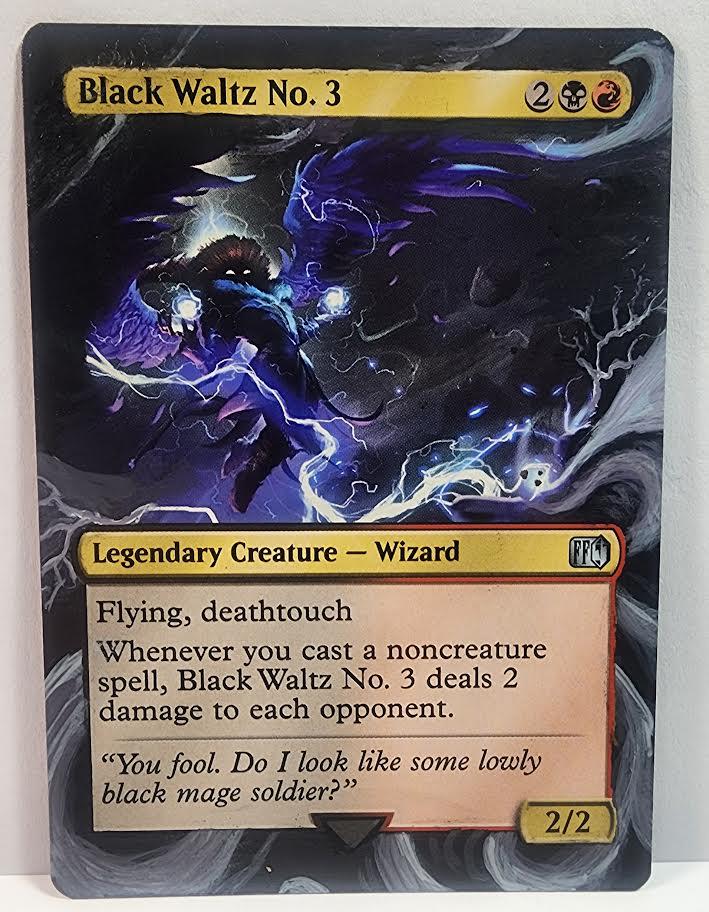 Black Waltz No3 Hand Painted Borderless Alter - Etsy