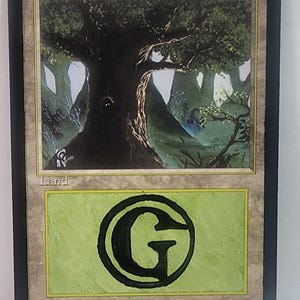 Alphabet Forest Hand Painted Magic the Gathering Alter