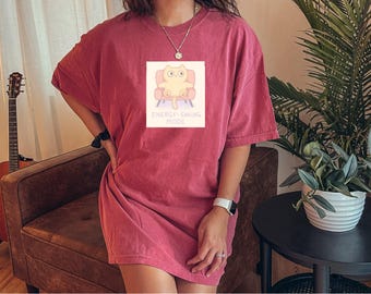 Camiseta de gato en silla, modo ahorro de energía, regalo para amantes de los gatitos