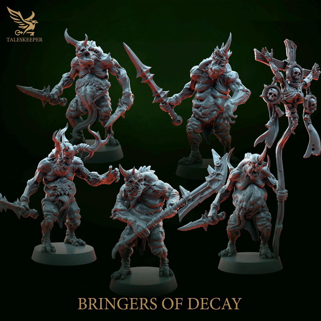 Bringers of Decay Set 2 - 10 Man Squad - Durable Printed Miniatures - Etsy