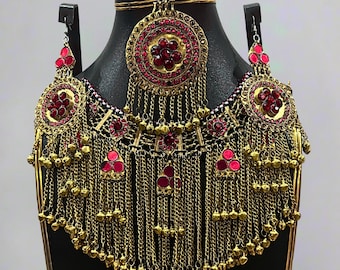 アフガン クチ チョーカー ネックレス：トライバル シルバー ベル