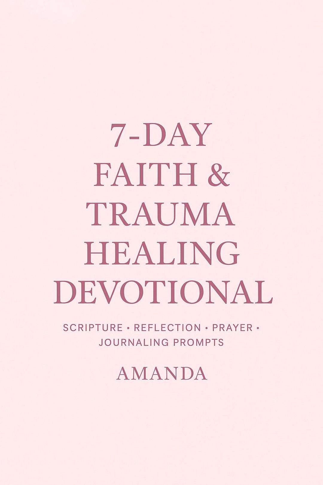 Christian Devotional 7 Day Faith and Trauma Healing PDF - Etsy UK