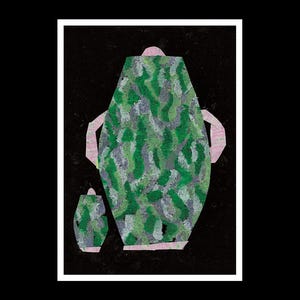 GARDEN VASE: A3 Giclée Fine Art Print | Illustration | Limited edition