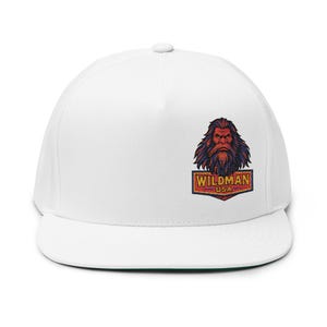 Embroidered Flat Bill Cap with Lion Design, Hip Hop Hat, Streetwear Cap, Gift for Him, Adjustable Snapback