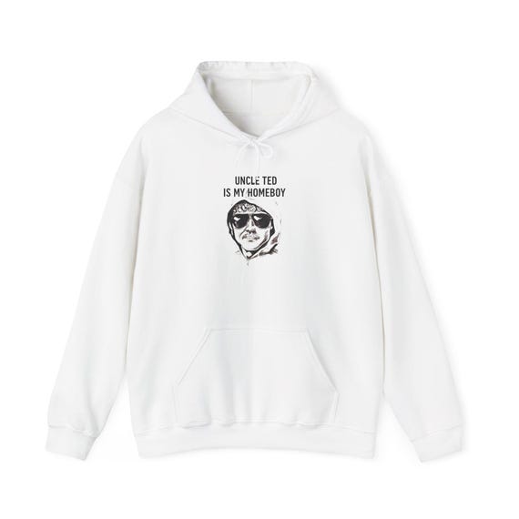 Unisex Heavy Blend™ Hooded Sweatshirt - Uncle Ted Is My Homeboy, Cozy Gift, Travel Hoodie, Fun Casual Wear, Perfect for Family Gatherings