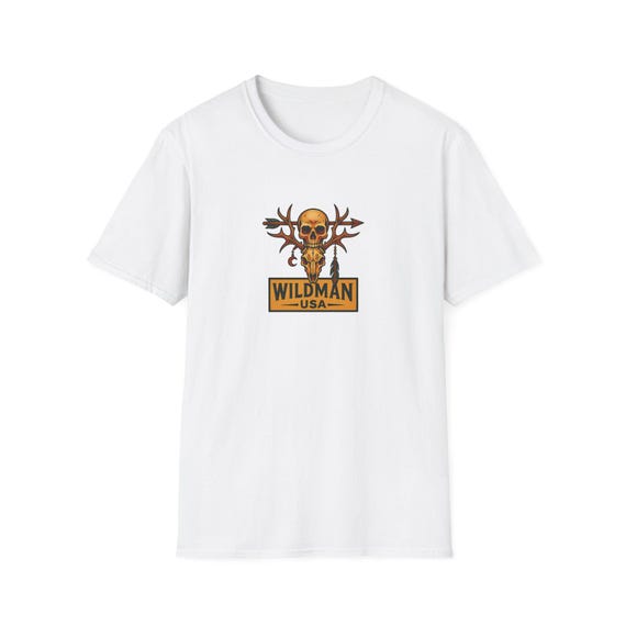 Wildman USA Unisex Softstyle T-Shirt, Casual Graphic Tee, Outdoor Adventure Shirt, Hunting Clothing, Gifts for Nature Lovers