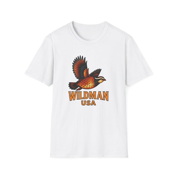 Wildman USA Unisex T-Shirt - Vintage Style Graphic Tee, Nature Lover Gift, Casual Wear, Adventure Shirt, Bird Lover Apparel