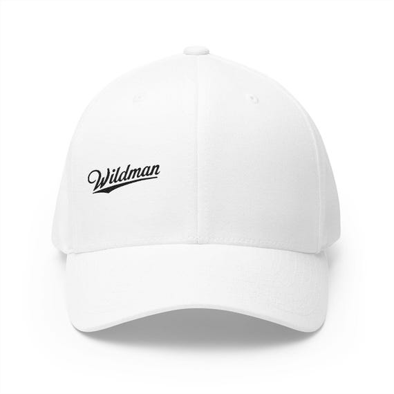 Wildman Embroidered Closed-Back Cap | Stylish Hat, Casual Wear, Outdoor Activities, Gift for Him, Everyday Fashion