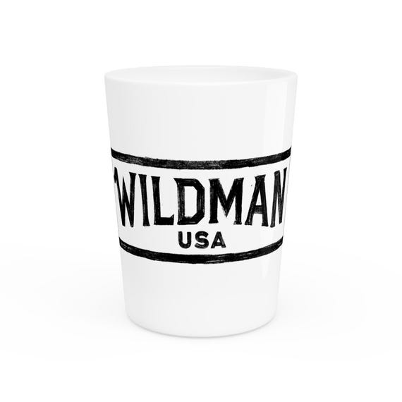 Wildman Shot Glass - Barware, Gifts for Him, Cabin Decor, Camping Essentials, Whiskey Lovers