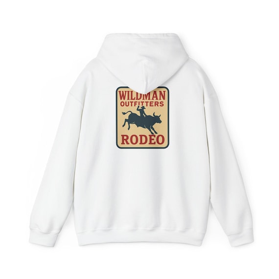 Wildman Rodeo Hoodie - Unisex Heavy Blend Sweatshirt, Perfect for Cowpoke Lovers, Western Events, Casual Wear, Gift for Rodeo Fans